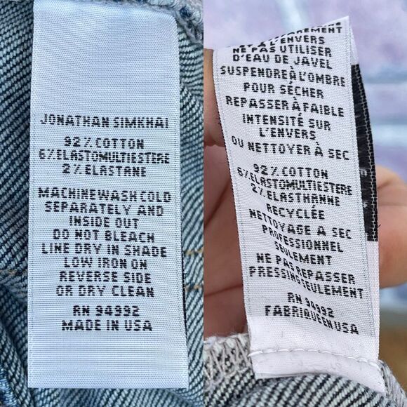 JONATHAN SIMKHAI STANDARD Theo Belted Pleated Straight size 27 - Picture 17 of 17